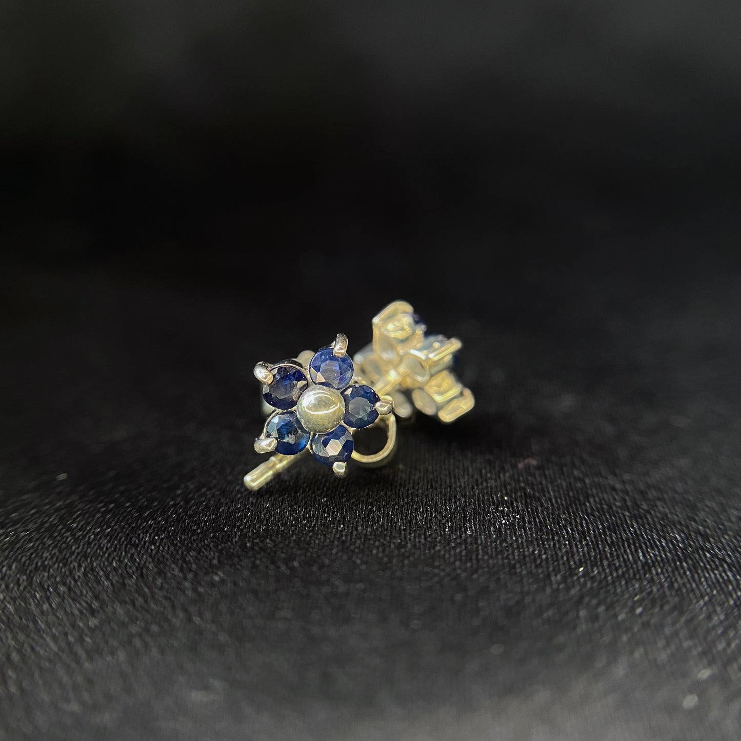 Petite Flower Gem Earring