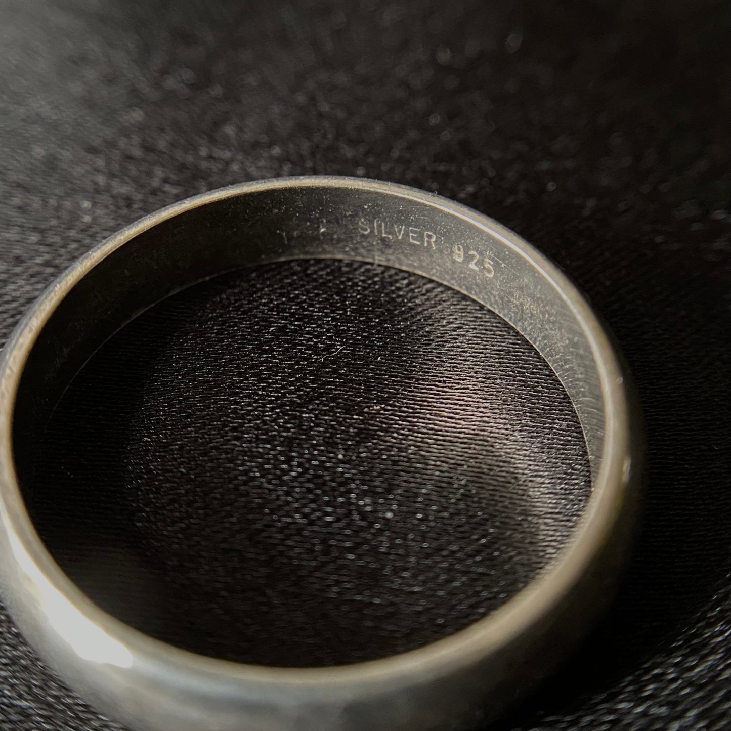 Simple Half-round Silver Ring