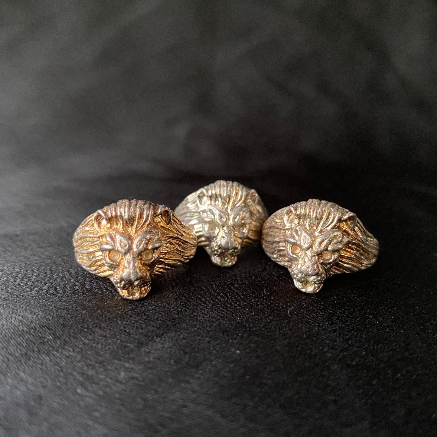 Lion Head Silver Ring