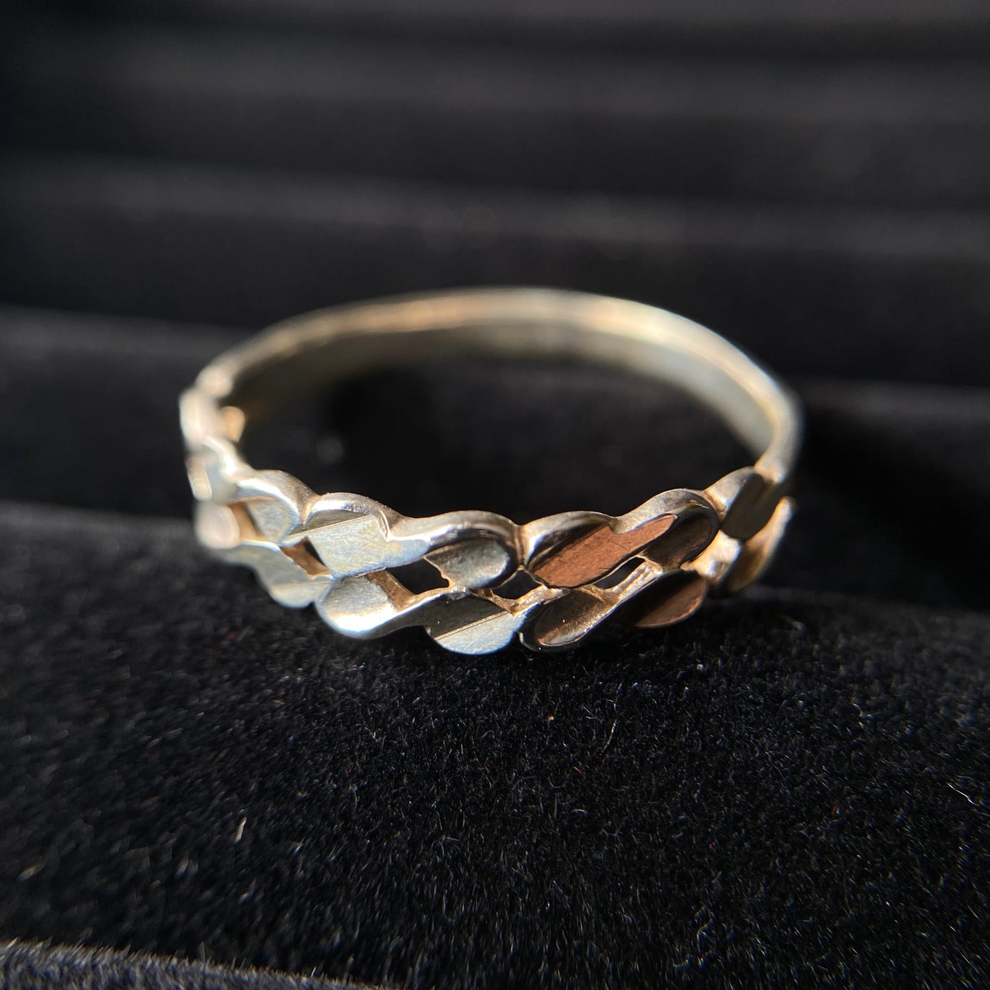 Chained Silver Ring