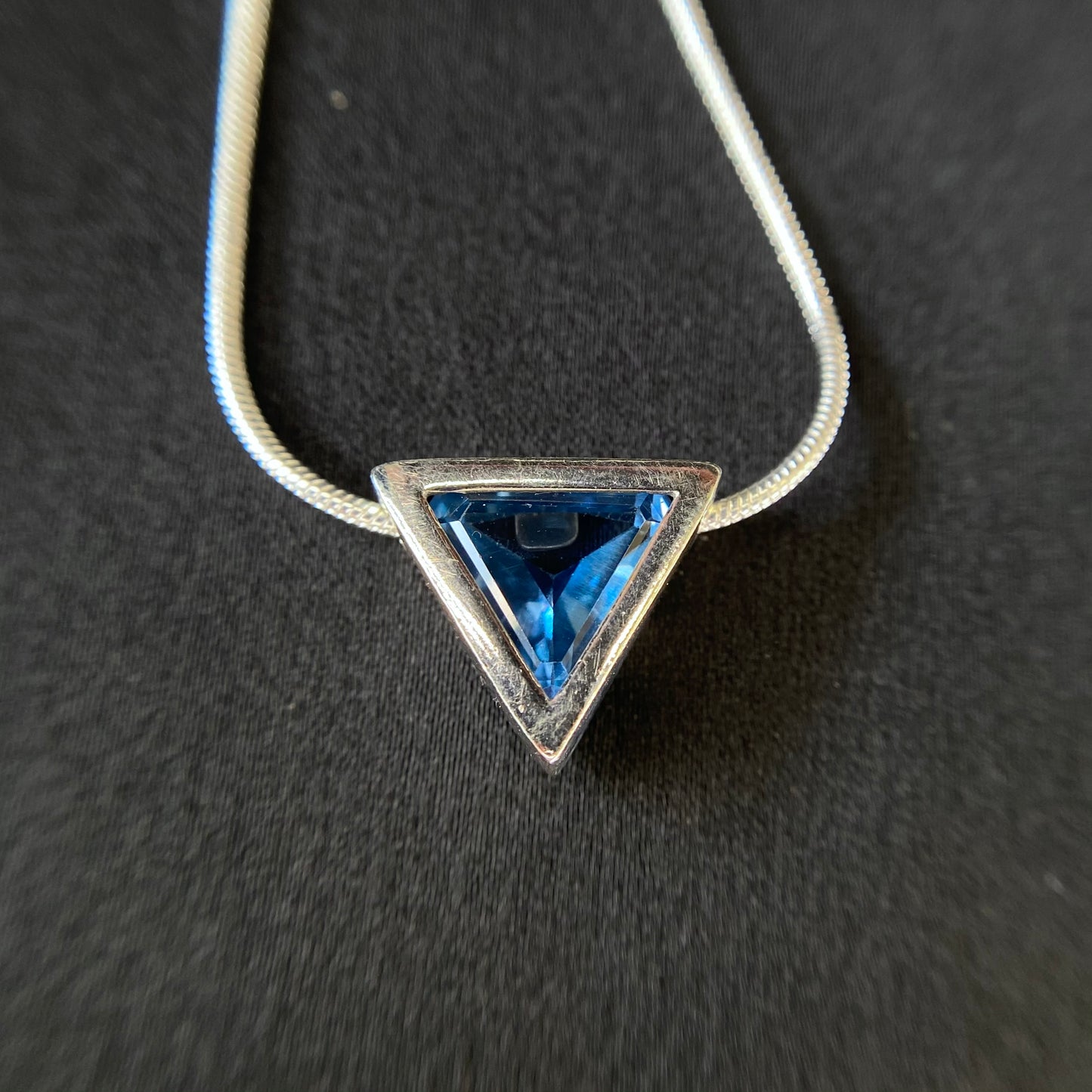 Triangle Topaz Necklace