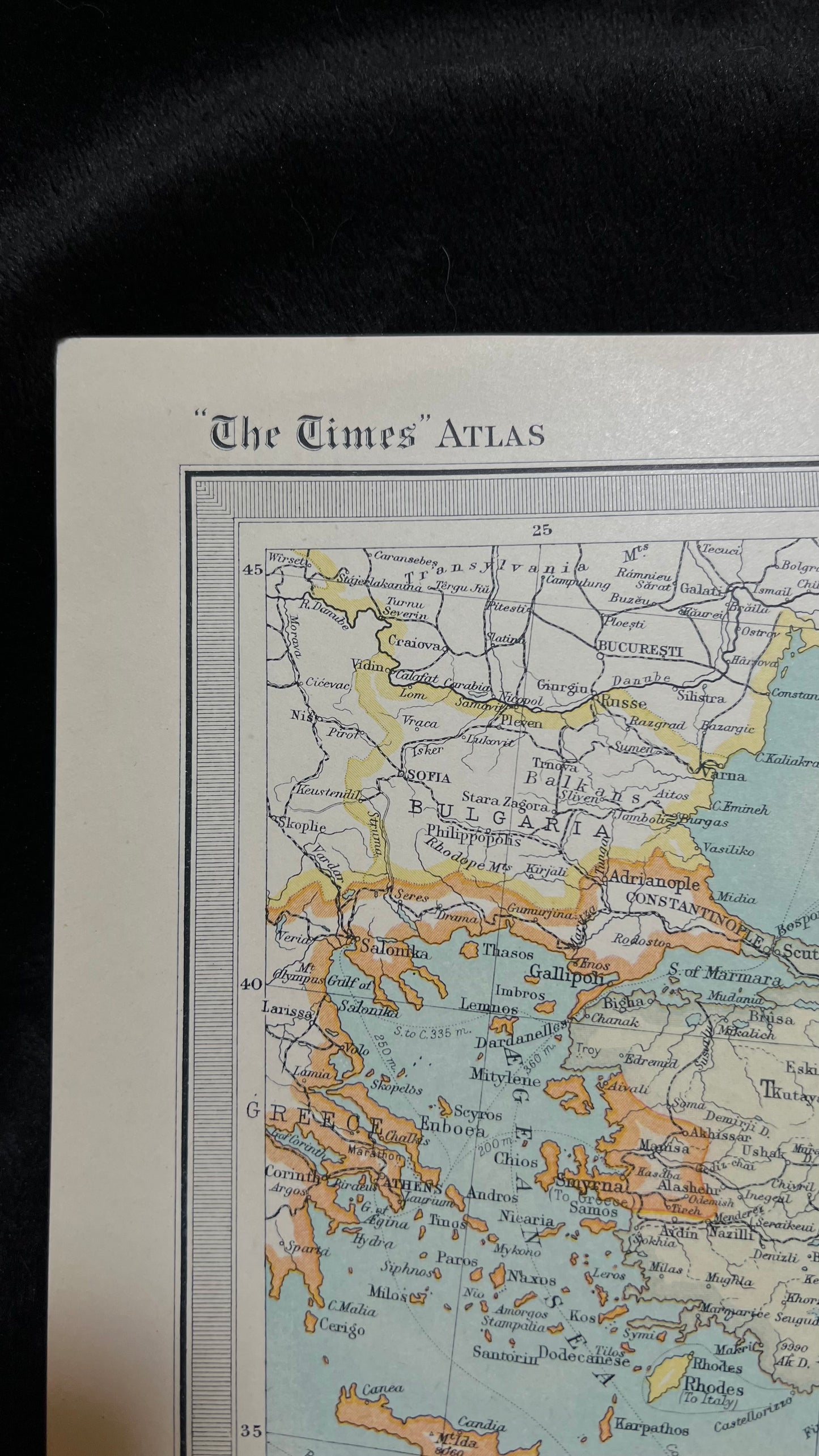 1922 South Western Asia Map by Bartholomew