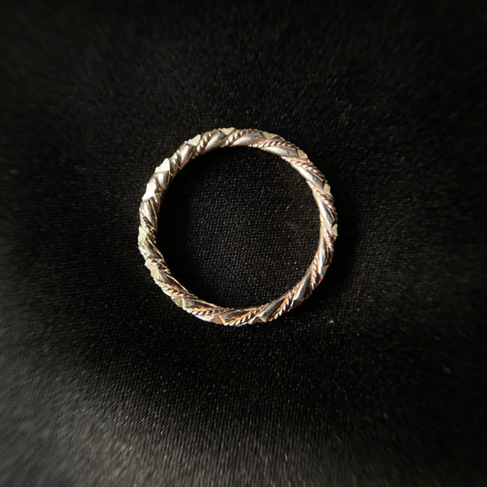 Milled Silver Ring