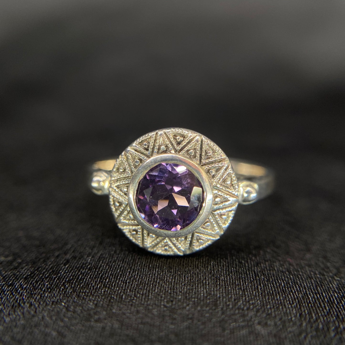 Tribal Gem Silver Ring