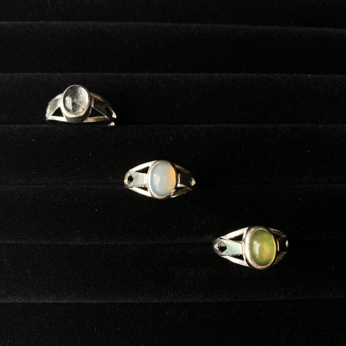Gem & Arrow Silver Rings
