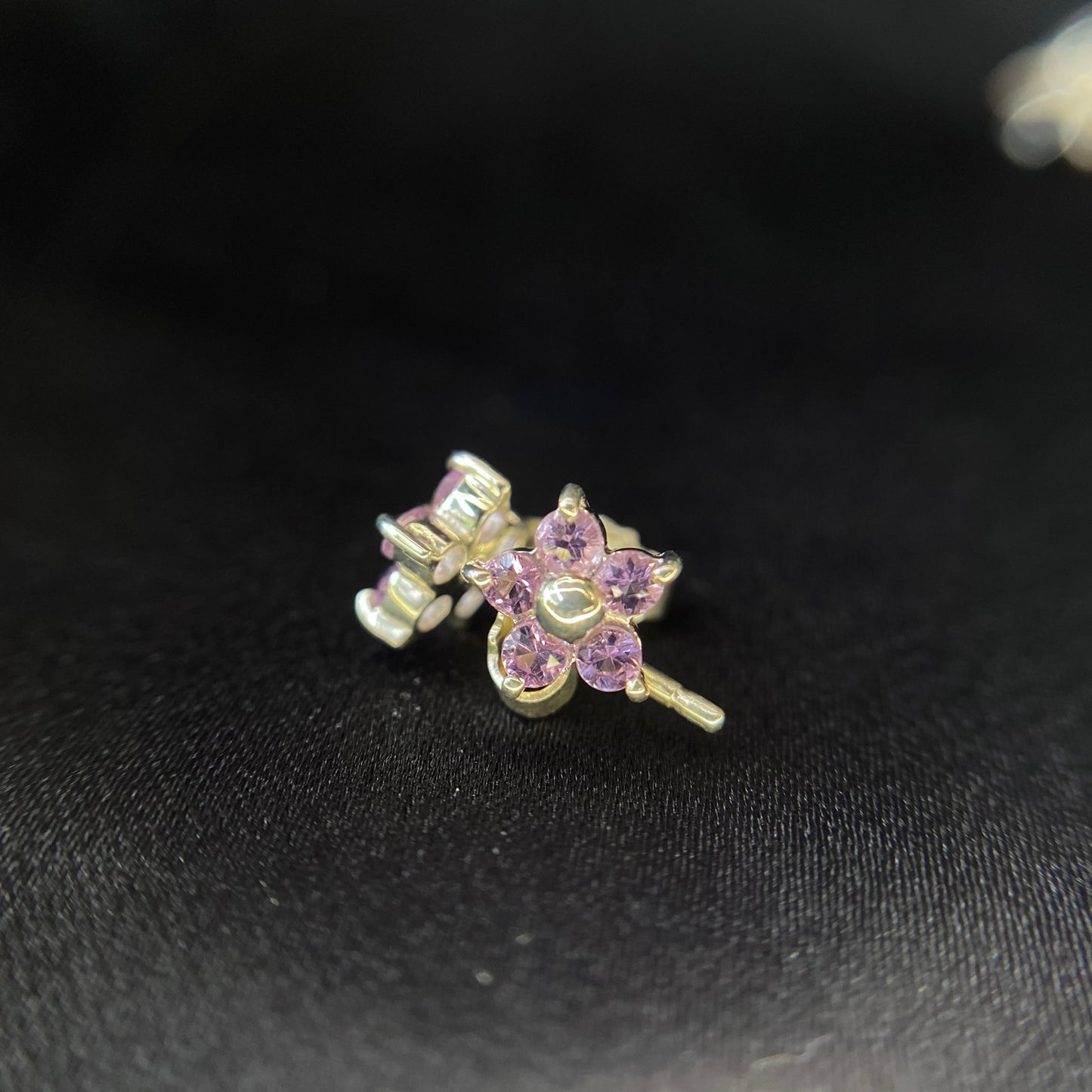 Petite Flower Gem Earring