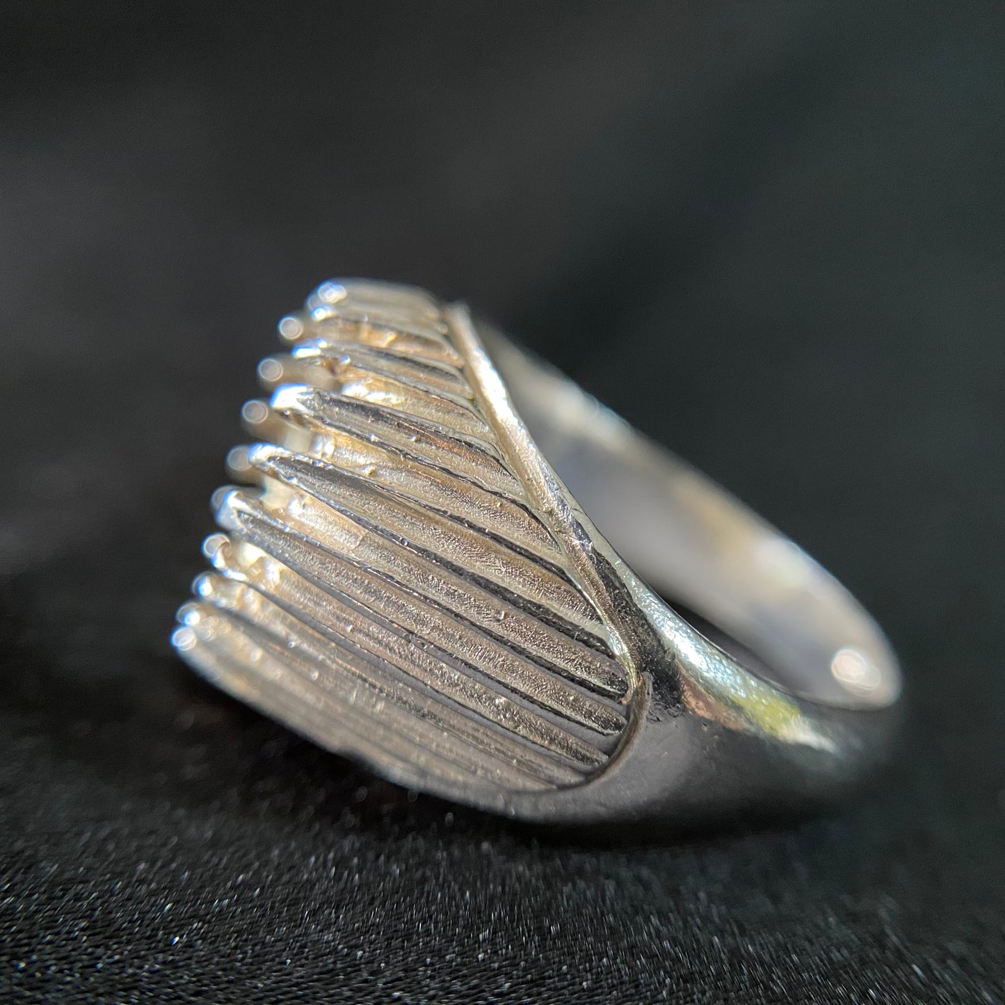 21 Prong Silver Ring