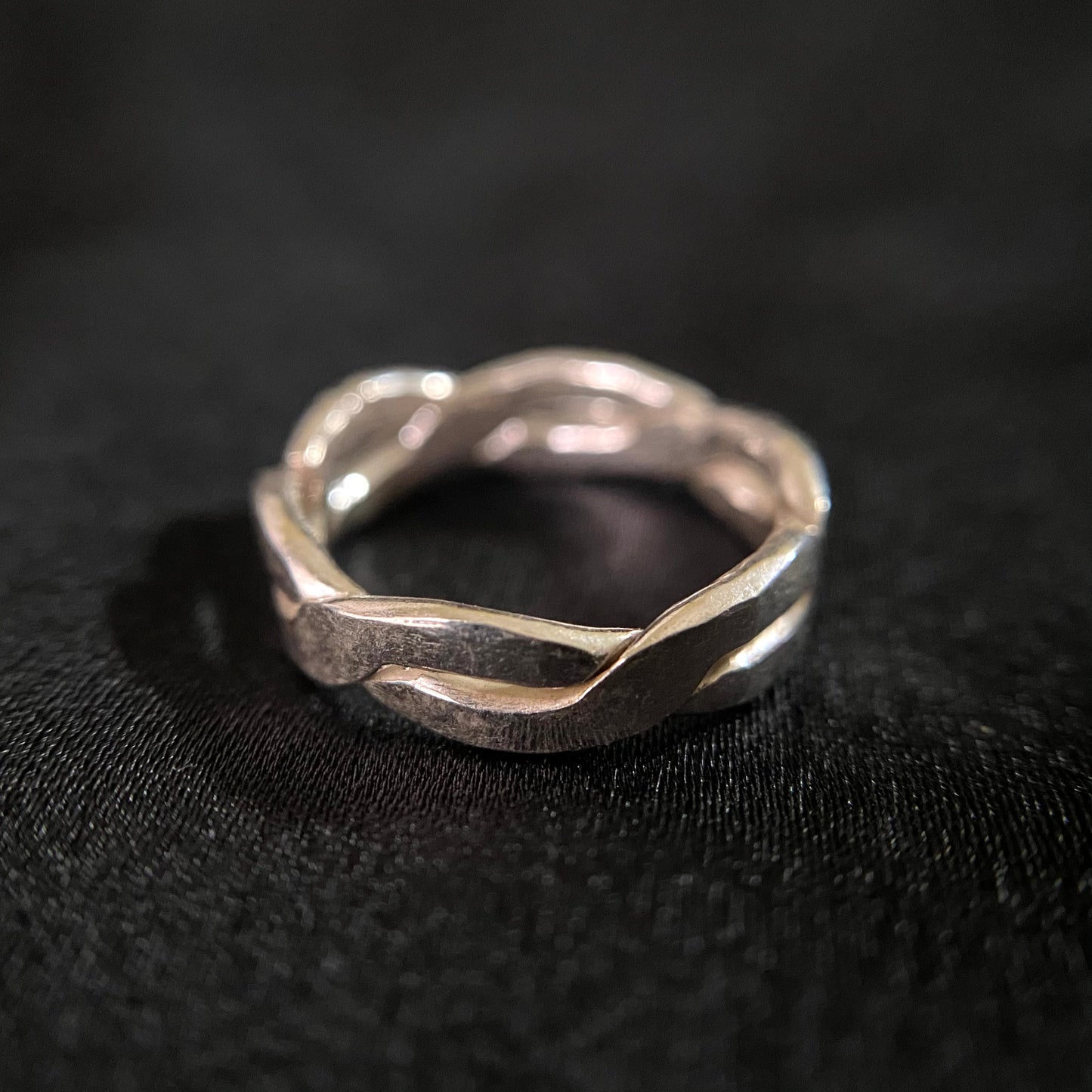 Simple Twisted Silver Ring